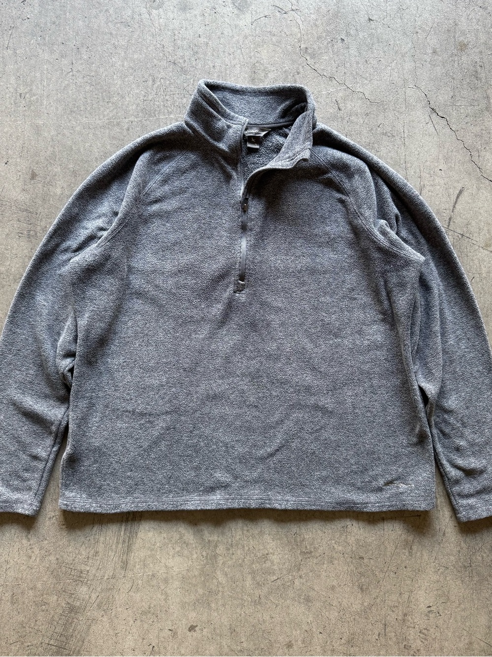 Eddie Bauer - Women's Gray Quarter-Zip Pullover Fleece - XL
